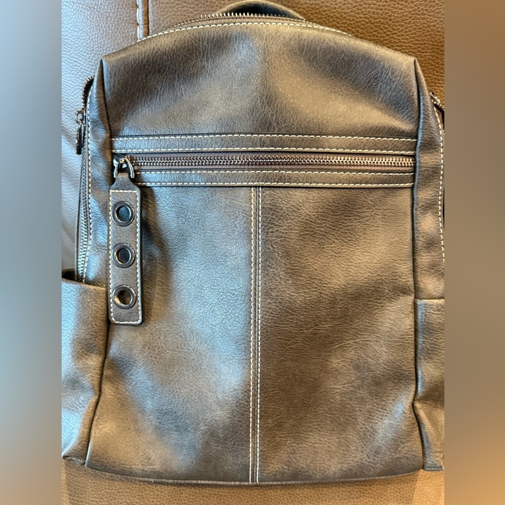 Stylish Faux Leather Backpack/Purse